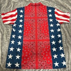 Red white and blue 
American Shirt